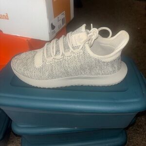 Adidas Kids Beige and White Sneakers